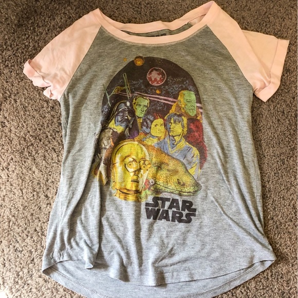 Vintage 💎 Star Wars raglan tee - Picture 1 of 3